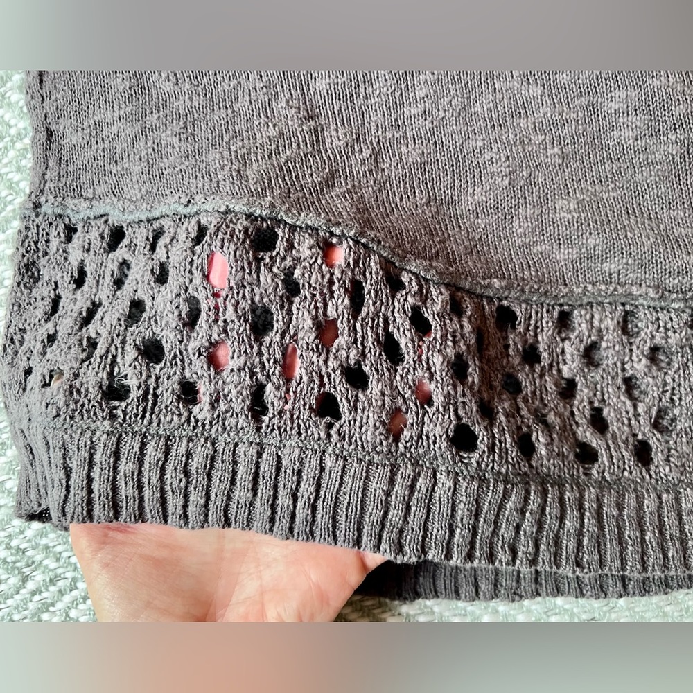 Rip Curl Surfer Girl Sweater With Airy Crochet In Shoulders And Bottom. View 3